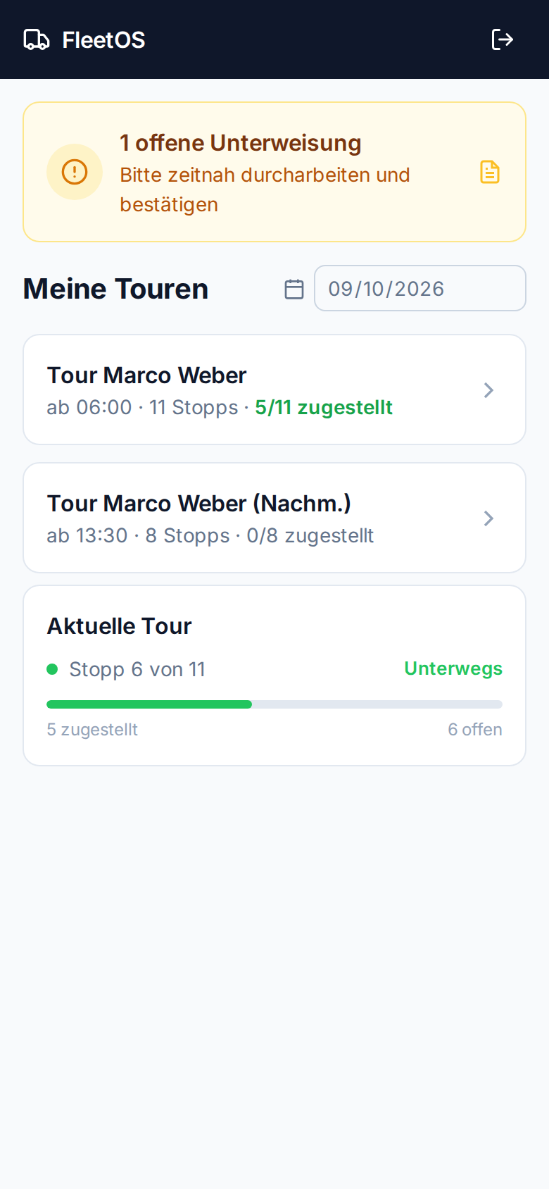 Fahrer-App